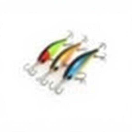 다양한 색상의 아쿠아 스트라이크 루어 세트